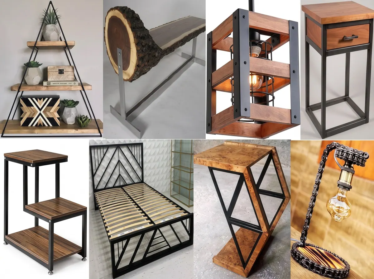 Finished pieces from the furniture chapters