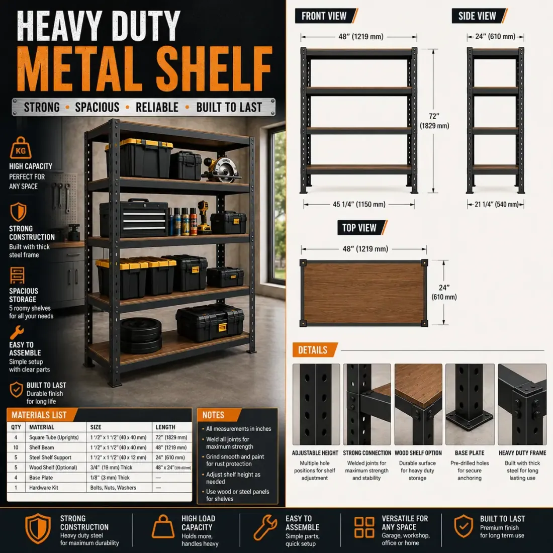 Shelf plan sheet