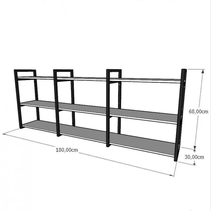 Actual page: 180 cm wall rack